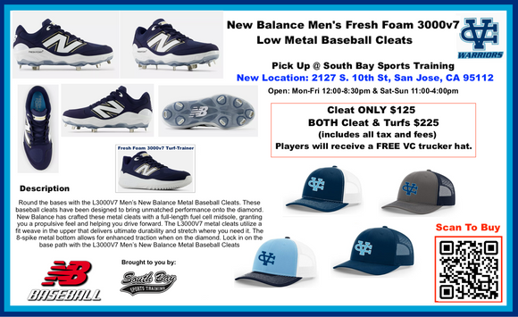 VC Baseball 2025 Team Footwear