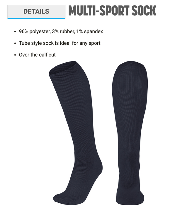 SJ SOX Game Socks Navy