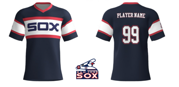 SJ SOX Game Jersey Navy