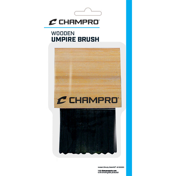 Wood Handle Umpire Brush; Blister Pack; Packs of 12
