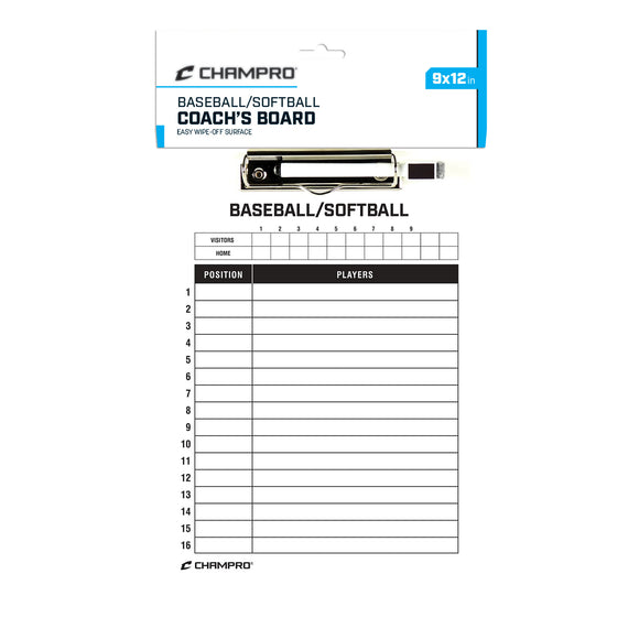 Baseball/Softball Coach's Board; 12