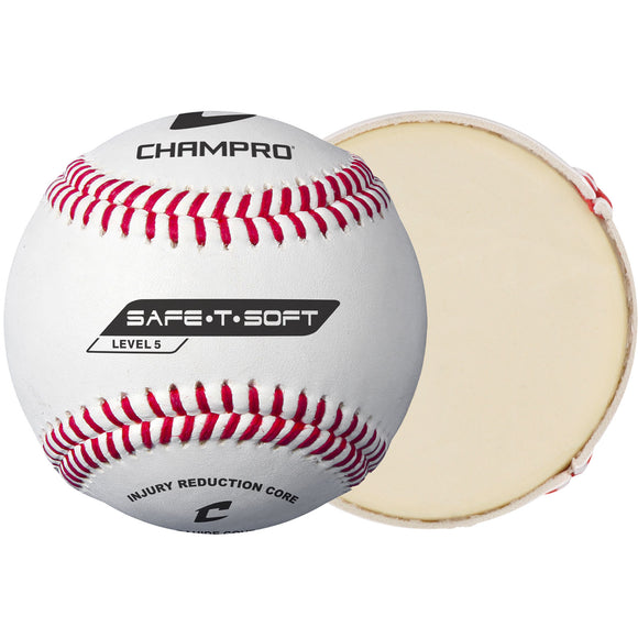 SAFE-T-SOFT Baseball; Level 5; Synthetic Cover