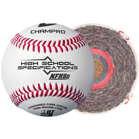 NFHS Baseball; Full Grain Leather Cover