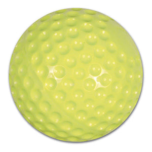 11" Dimple Molded Softball; Yellow