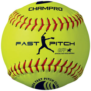 11"/0.47/Blue/Synthetic/Polyurethane/375/Yellow/USSSA/Game Fast Pitch