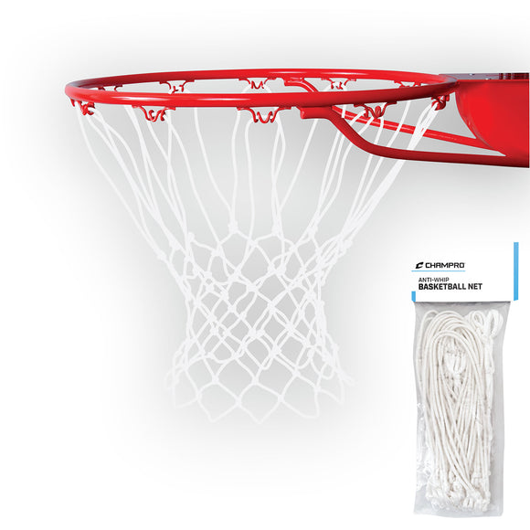 Anti-Whip Basketball Net - White