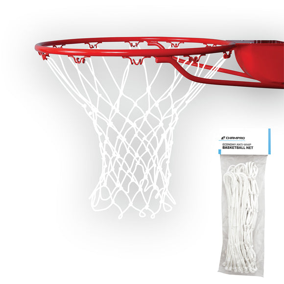 Economy Anti-Whip Basketball Net - White