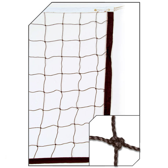 2.5 MM Twisted PE 32'; Collegiate Net, Steel Cable Top